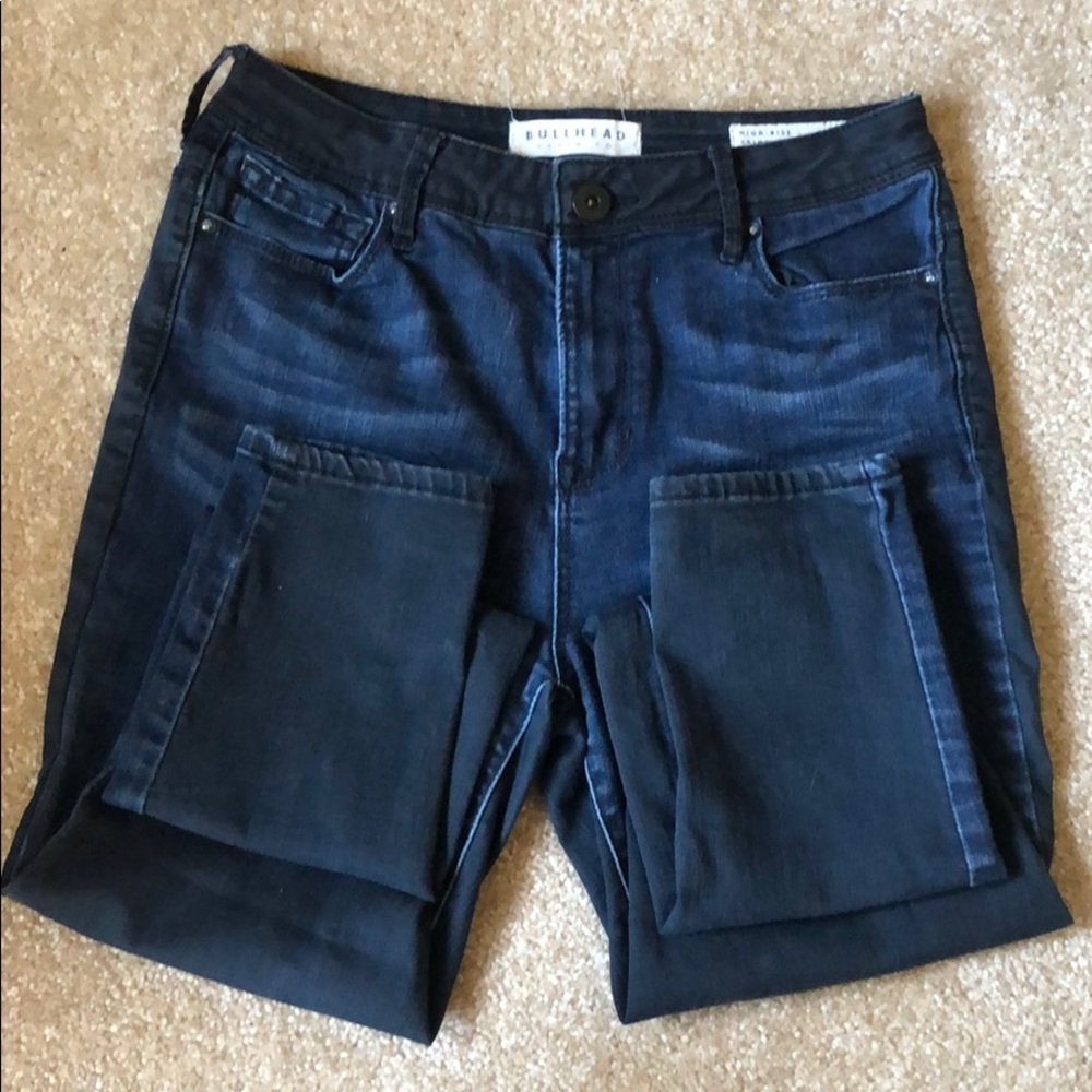 High Rise Two Tone Jeans